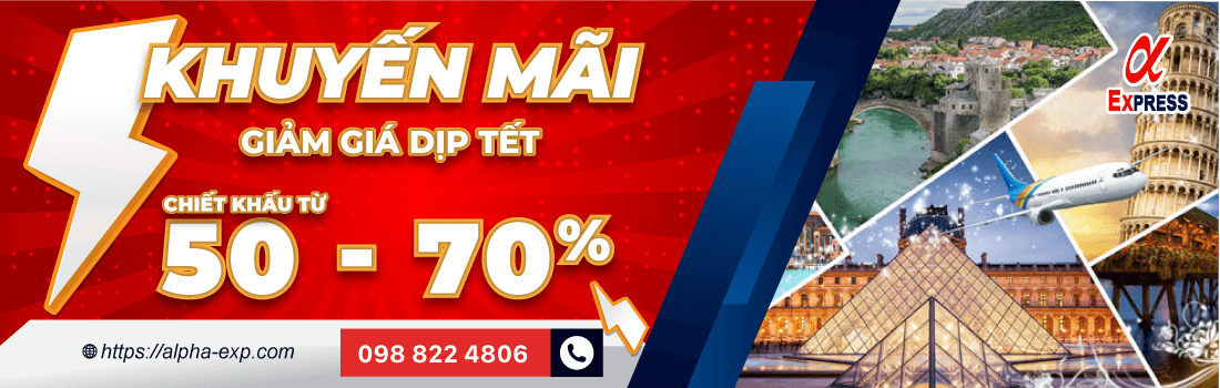 Khuyến mại bảng giá gửi hàng đi châu âu