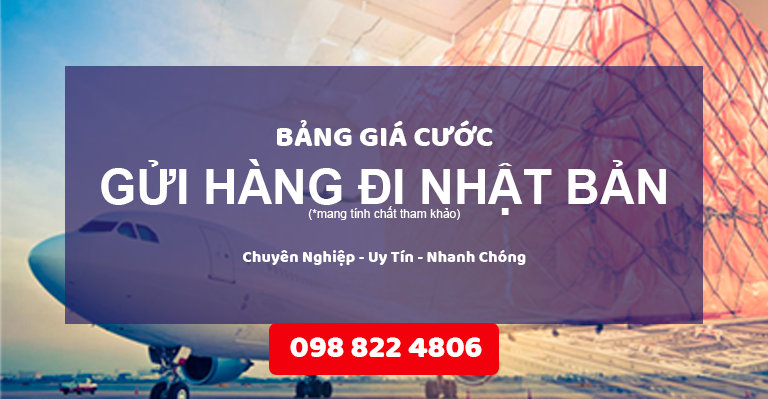 bảng giá cước gửi hàng đi nhật