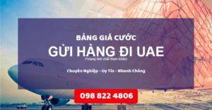 Bảng giá cước phí di UAE tại Alpha express - Bảng giá cước gửi hàng đi UAE