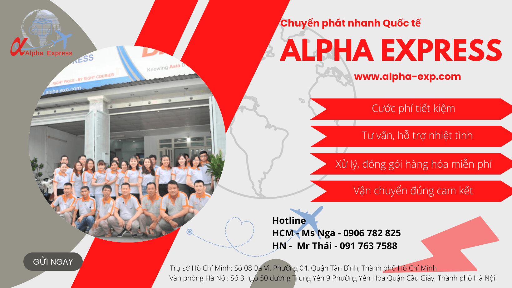 Alpha Express - Đơn vị cung cấp dịch vụ vận chuyển hàng hóa uy tín, chất lượng