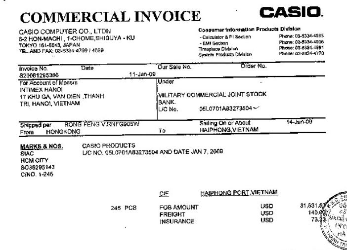 Commercial Invoice Invoice Là Gì? Vai Trò Và Chức Năng Của Invoice 4 Invoice là gì