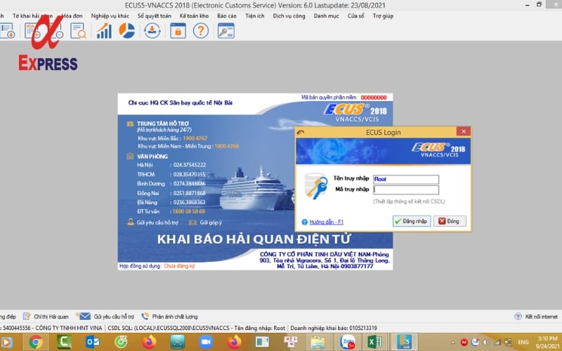Khai bao hai quan tren ECUS5 - Hướng dẫn cách khai báo hải quan điện tử nhanh chóng