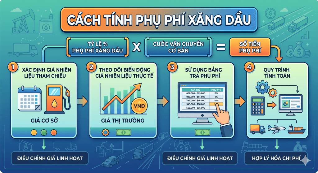 Cach Tinh Phu Phi Xang Dau - Cách Tính Phụ Phí Xăng Dầu: Bí Mật Đàm Phán Giảm Lỗ